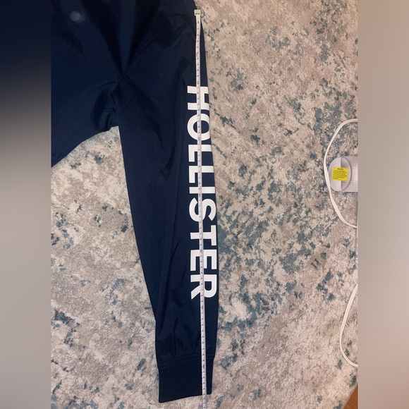 (3/$10) Hollister Men’s Bomber Epic Flex Stretch Navy Logo Jacket - Size S - Picture 7 of 8